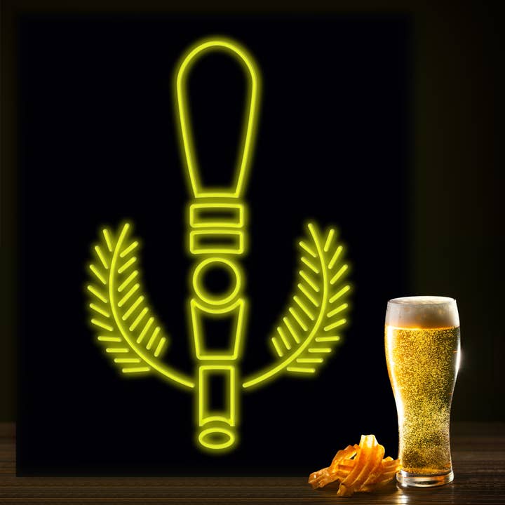 LED Neon Sign Beer Pump with Remote Control for wholesale by Mad About Neon