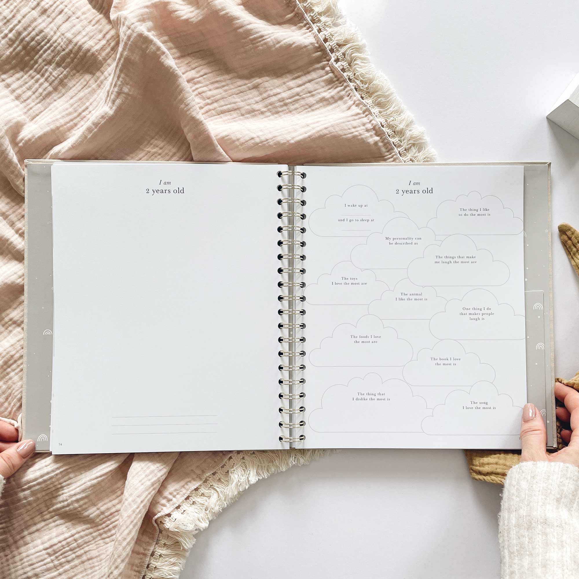 Blush And Gold - Wholesale Memory Book - Kids & Baby - My Baby Book (Safari) luxury keepsake memory book + box12