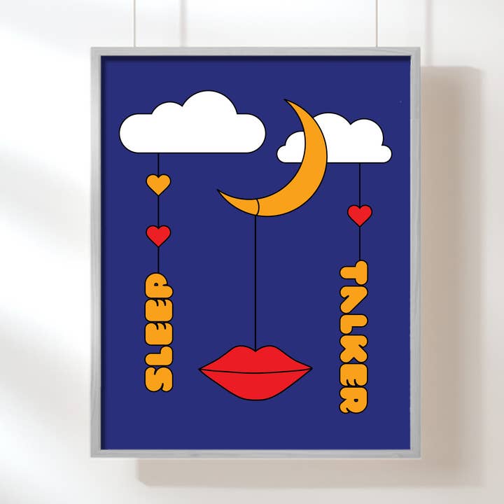 Sleep Talker Art Print for wholesale by Circa 78 Designs
