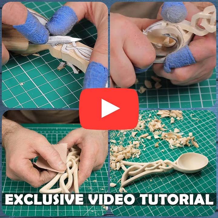 BeaverCraft - Wholesale DIY Craft Kit - DIY04 - Celtic Spoon Carving DIY Craft Kit4