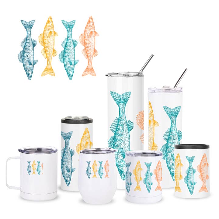 Colorful Walleye Insulated Drinkware for wholesale by Creative Compass