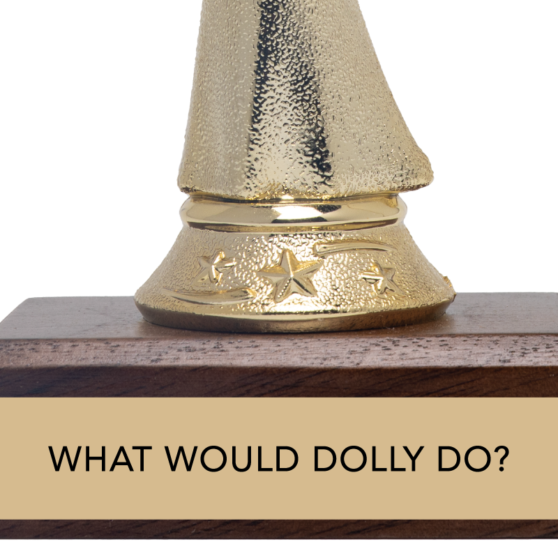 Jenni Earle - Wholesale Decorative Figurine - Gift Trophy - "WHAT WOULD DOLLY DO?" 2