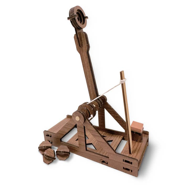 Copernicus Toys - Wholesale Building Set - Kids - mini Catapult : Wooden Engineering Model Building Kit