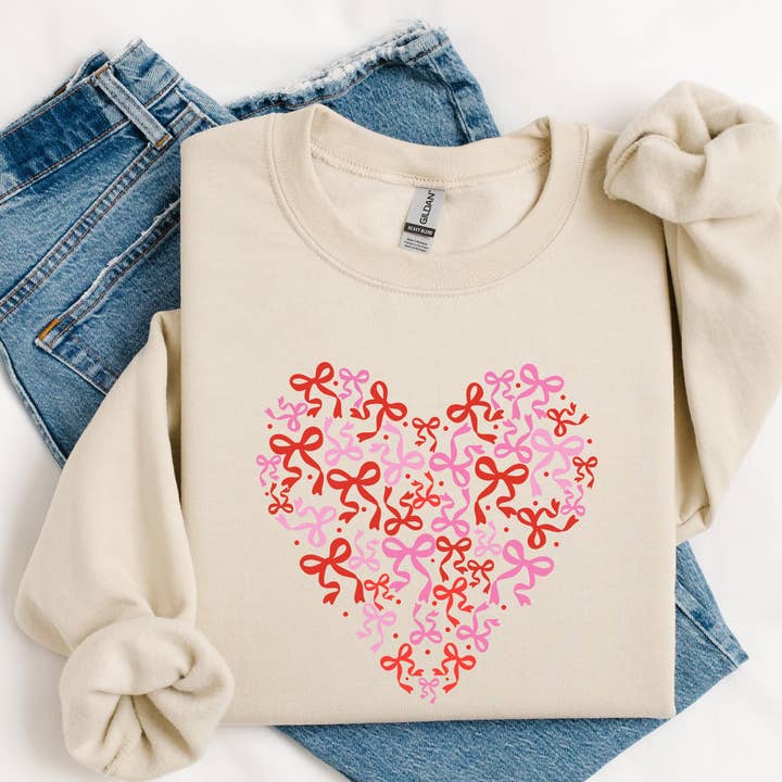 Bow Hearts Graphic T-shirt/Trøje for engroshandel hos Willow Poppy