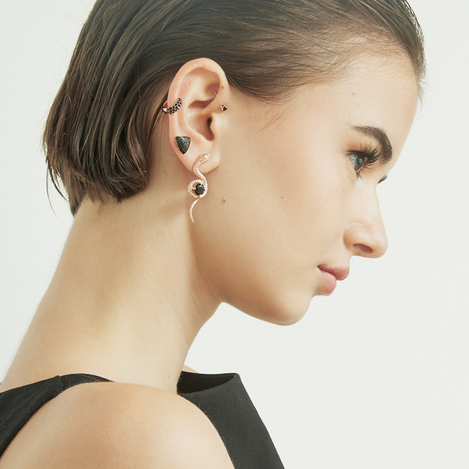 EarCandy Jewelry - Wholesale Huggie Earrings - LEXIE HOOP PIERCING EARRING2