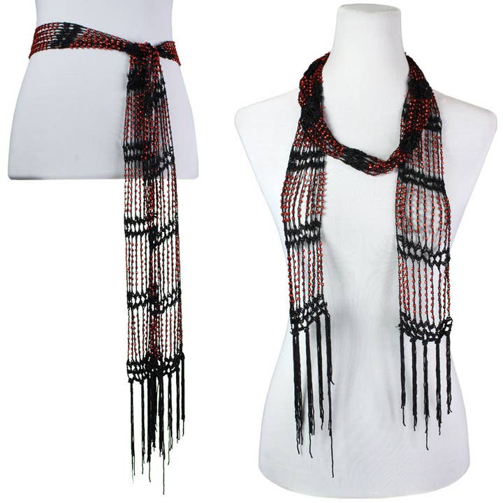 The Magic Scarf Company - Wholesale Scarf - Women's - 1755 - Shanghai Beaded Scarves/Sash88