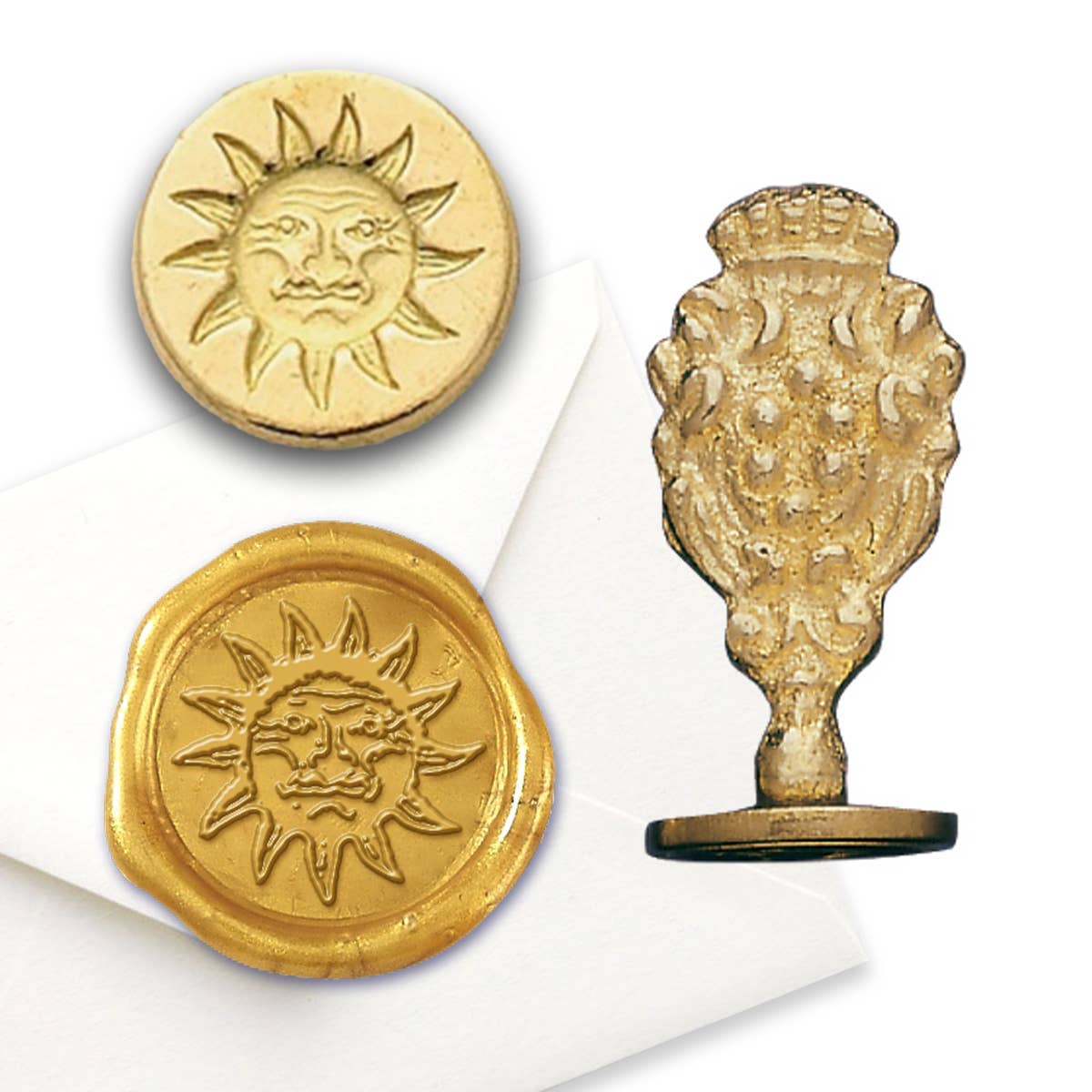 Freund Mayer & Co. - Wholesale Rubber/Decorative Stamp - Florentine Brass Wax Seal Stampers-over 50 popular symbols48