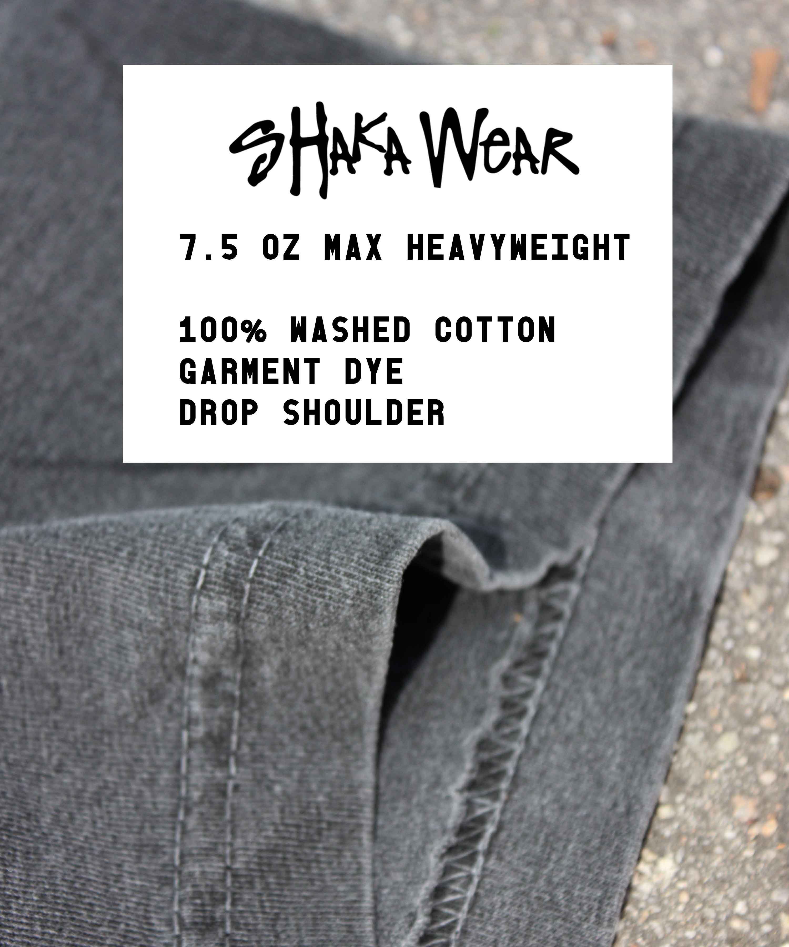 BabaTees - Wholesale Screen Printed T-Shirt - Men's - Washed Shaka Wear Drop Shoulder 7.5 oz Heavyweight Boxy Tee3