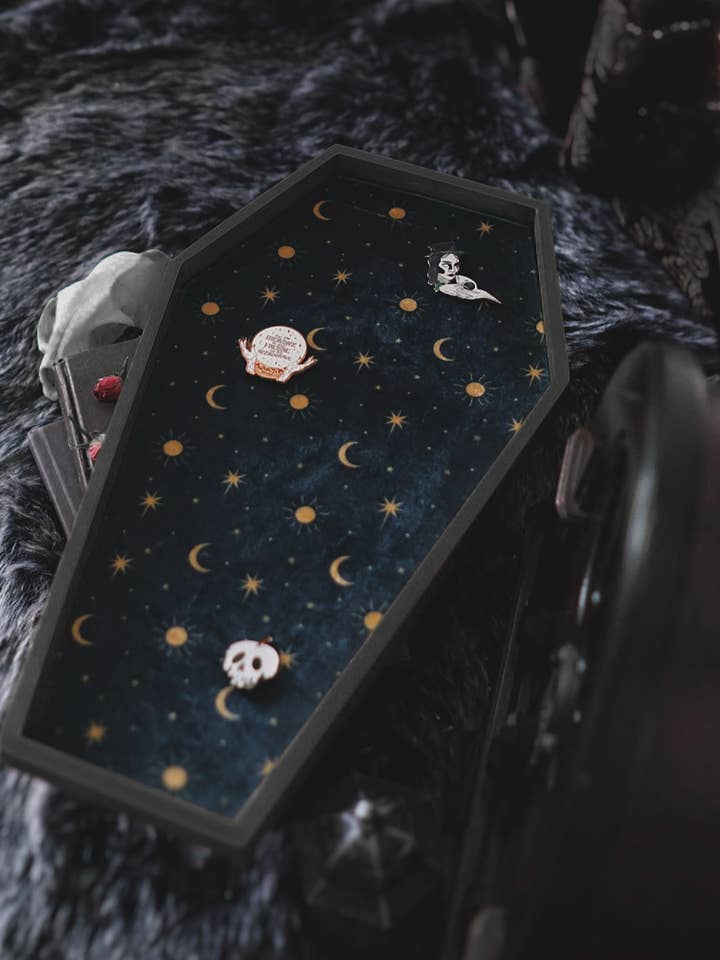 The «Stargazer», bacheca a forma di bara, grande per la vendita all'ingrosso da parte di Lively Ghosts