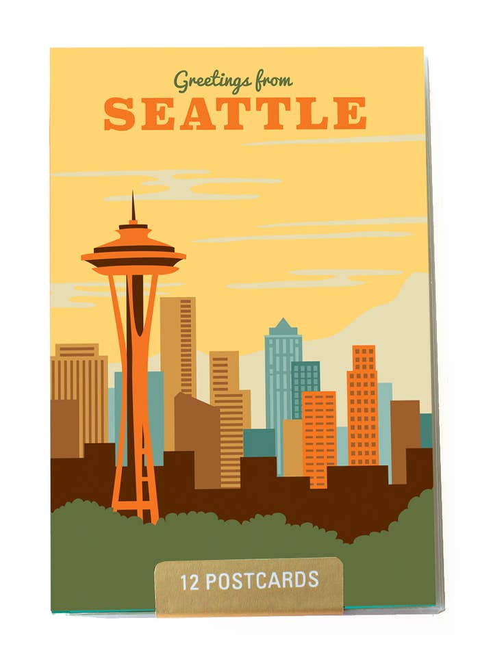 Seattle 12 Postcard Set for wholesale by The Imagination Spot