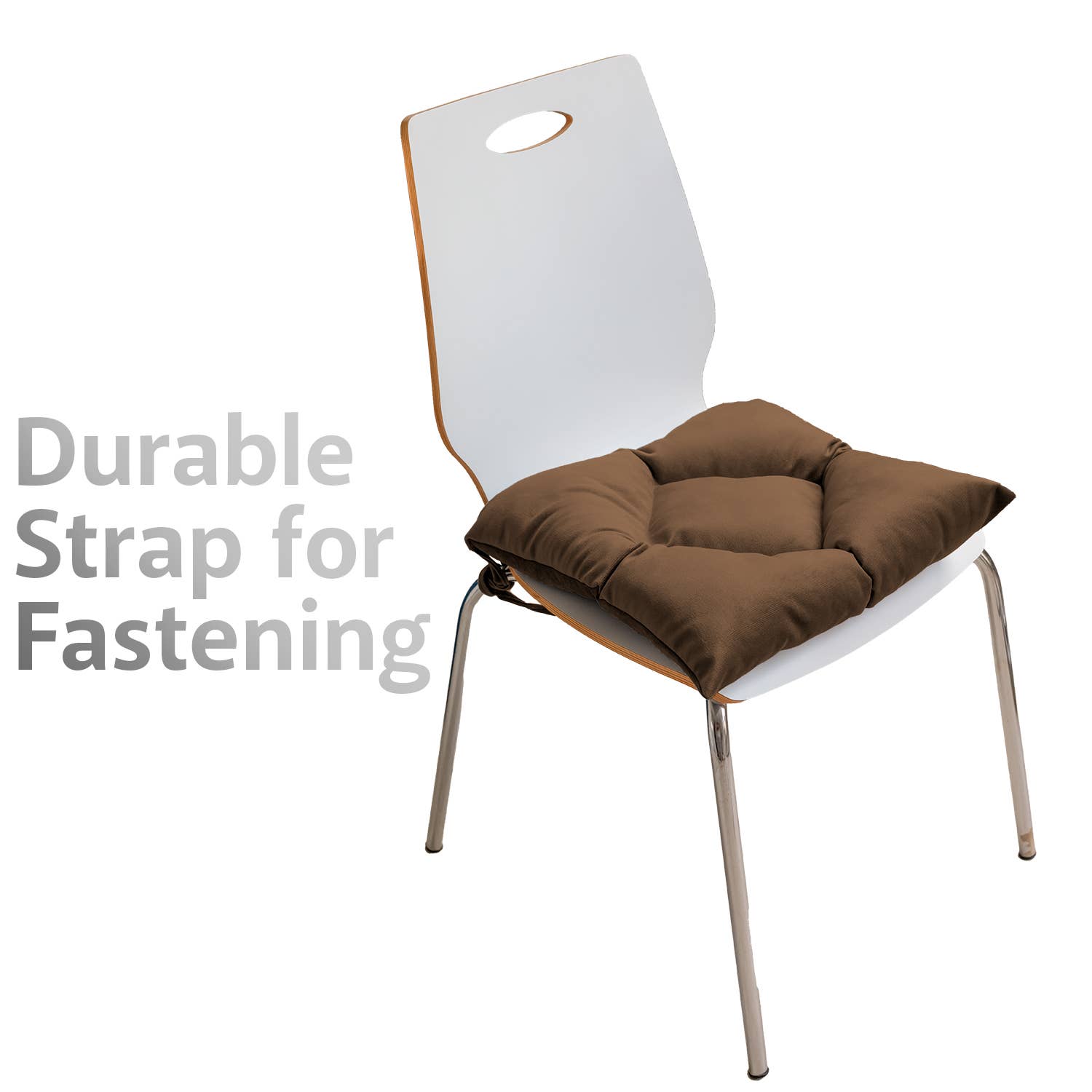 CASASRO - Venta al por mayor Cojines para sillas - CASASRO® Cojines para sillas de comedor | Juego de 4 de 40x40 cm | Tela de terciopelo suave lavable en 9 colores | Cojines con lazos para sujetar15