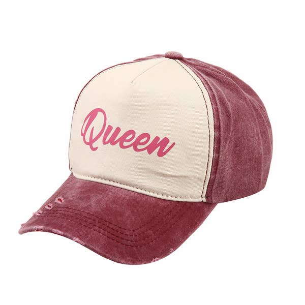 Nima Accessories Inc - Wholesale Baseball Cap - Women's - Ladies QUEEN Themed Adjustable Baseball CAP Hat2