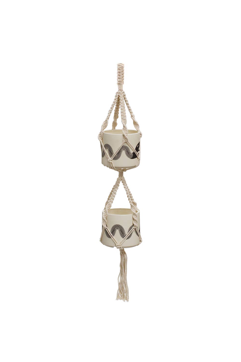 Soul of the Party - Wholesale Hanging Planter - Double Plant Hanger - Natural Color1