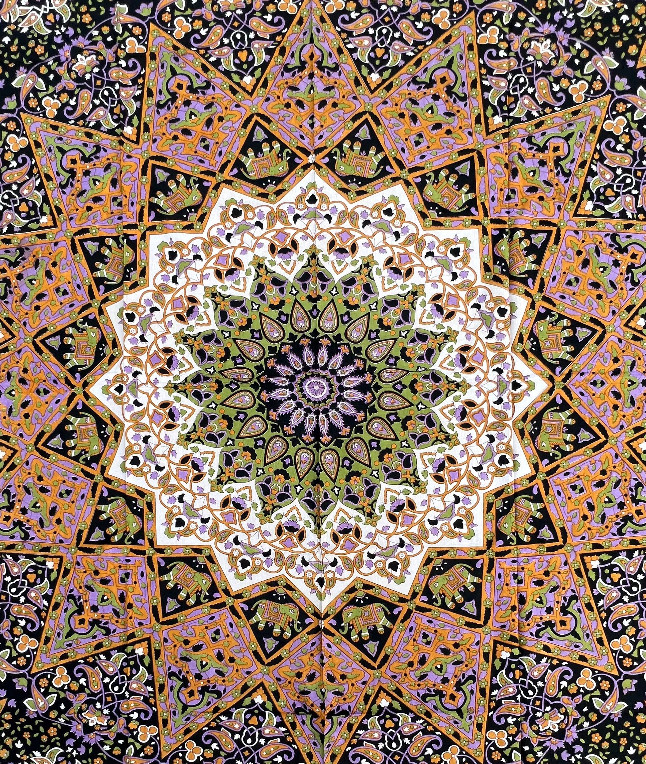 Lungta Imports - Wholesale Tapestry/Textile - Star Elephant Tapestry Wall Hanging Decor 80”X50” 5