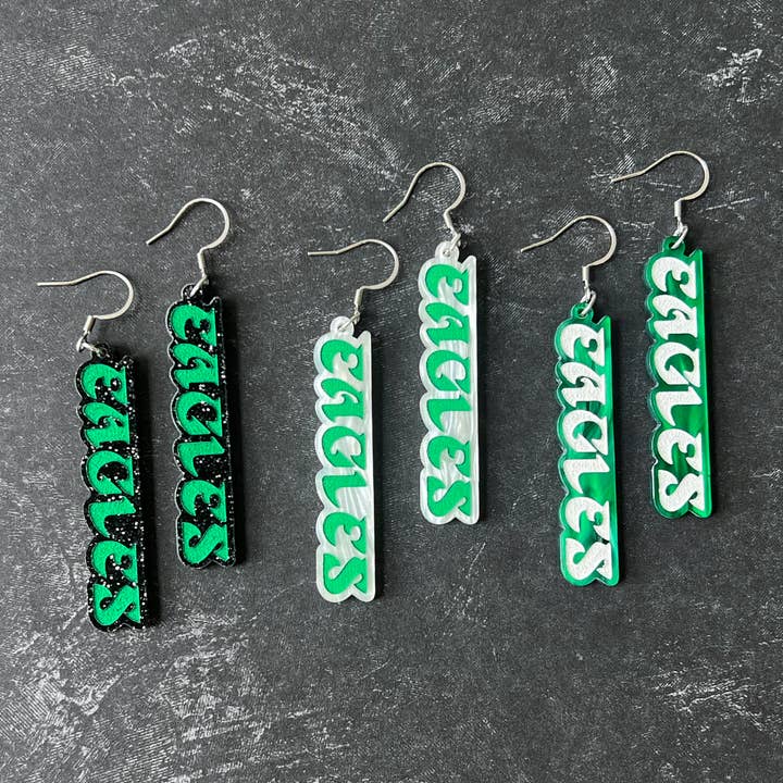 Retro Eagles statement dangle for wholesale by Studio Bladel