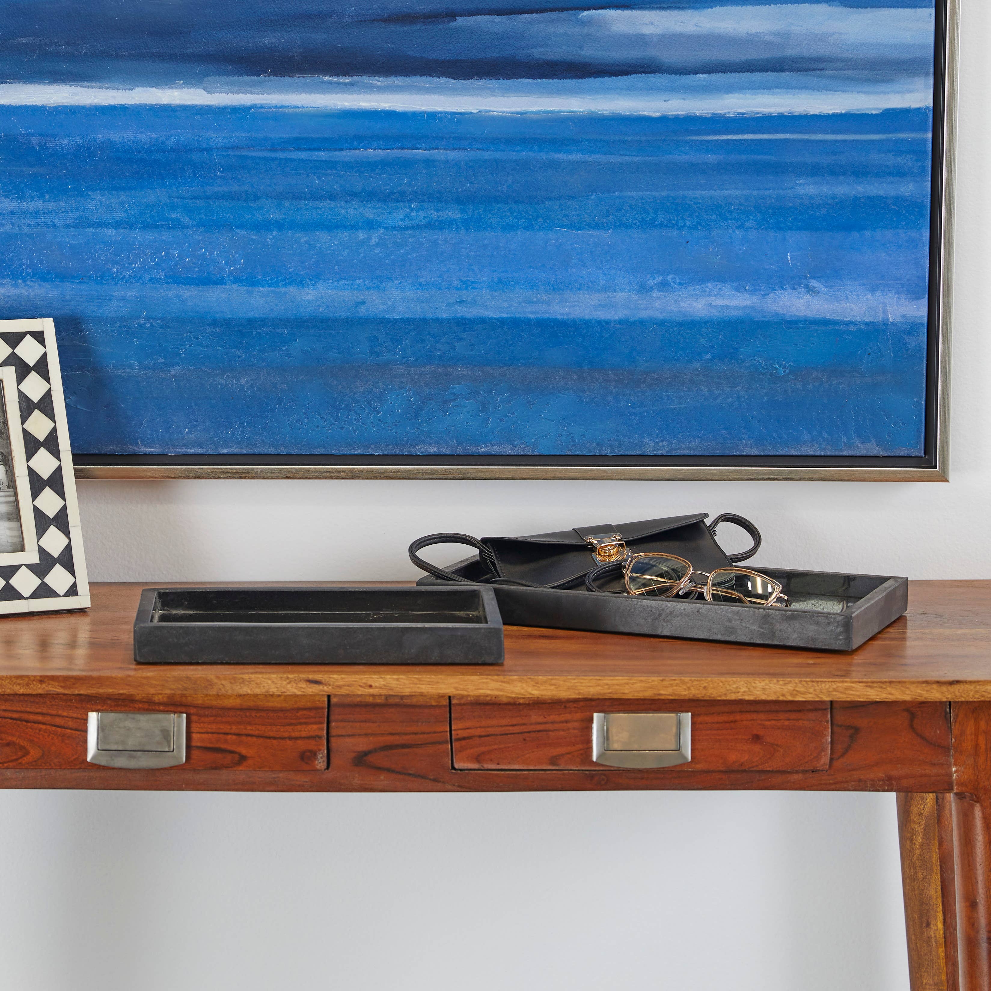 Deco Marché - Wholesale Decorative Tray - Modern White Marble Tray Set5