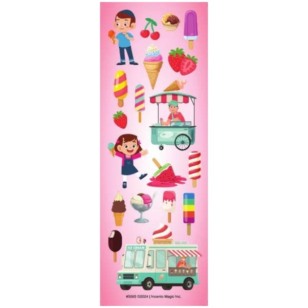 5065 Sommer Sjov Tema Is Animerede Udstansede Klistermærker for engroshandel hos IncentoMagic