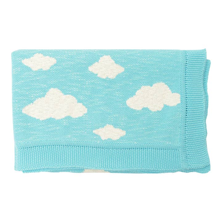 Manta de bebé de punto suave con nubes para venta al por mayor de Darzzi