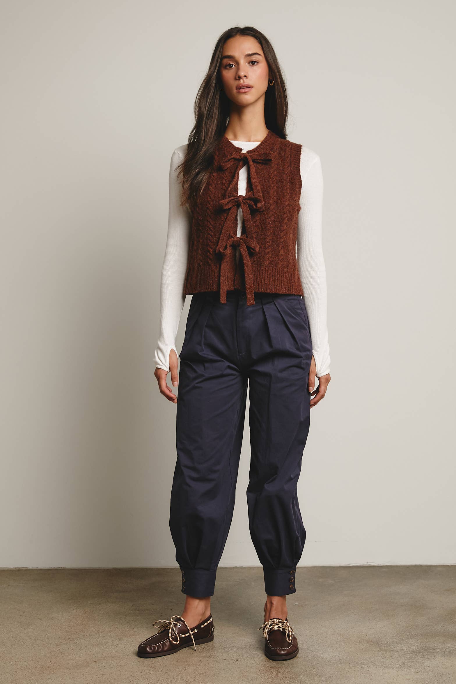 Forte - Vendita all'ingrosso Pantalone - Donna - Pantaloni affusolati con polsino plissettato FP000227