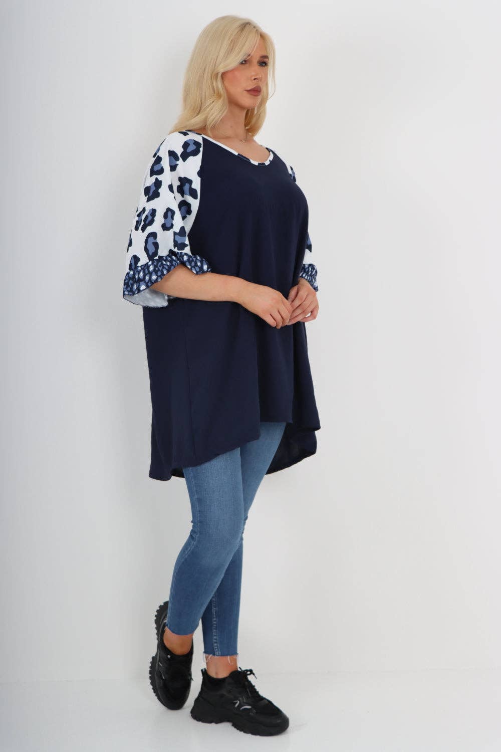 Miss Bold – wholesale Tunic – Women’s – Italian Animal Printed Sleeve Tunic Top15