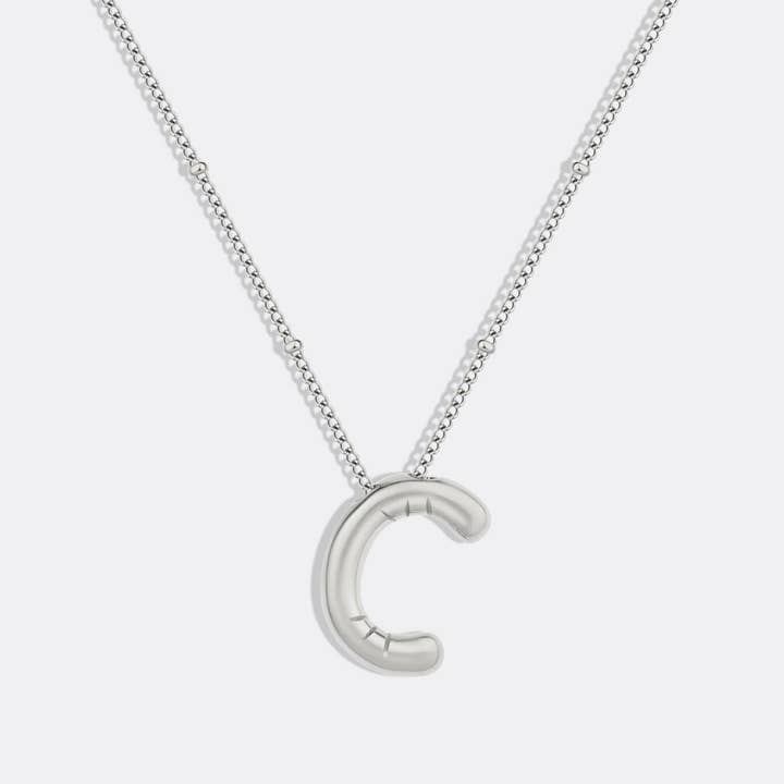 Mint & Lily - Wholesale Pendant/Charm Necklace - Balloon Initial Necklace with Satellite Chain50