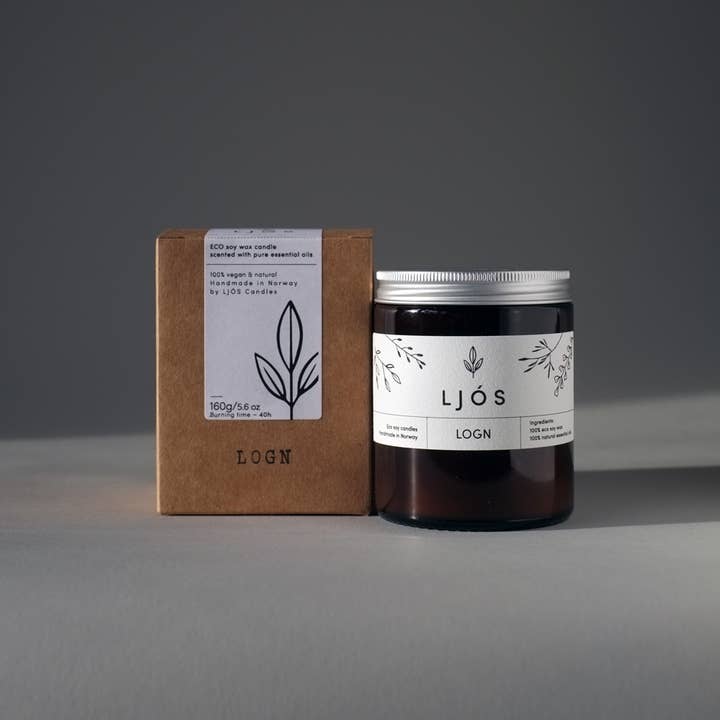 LJÓS Candles - Wholesale Jar/Filled Candle - ELDR Norwegian-made Eco Vegan Natural Soy Wax Jar Candle4
