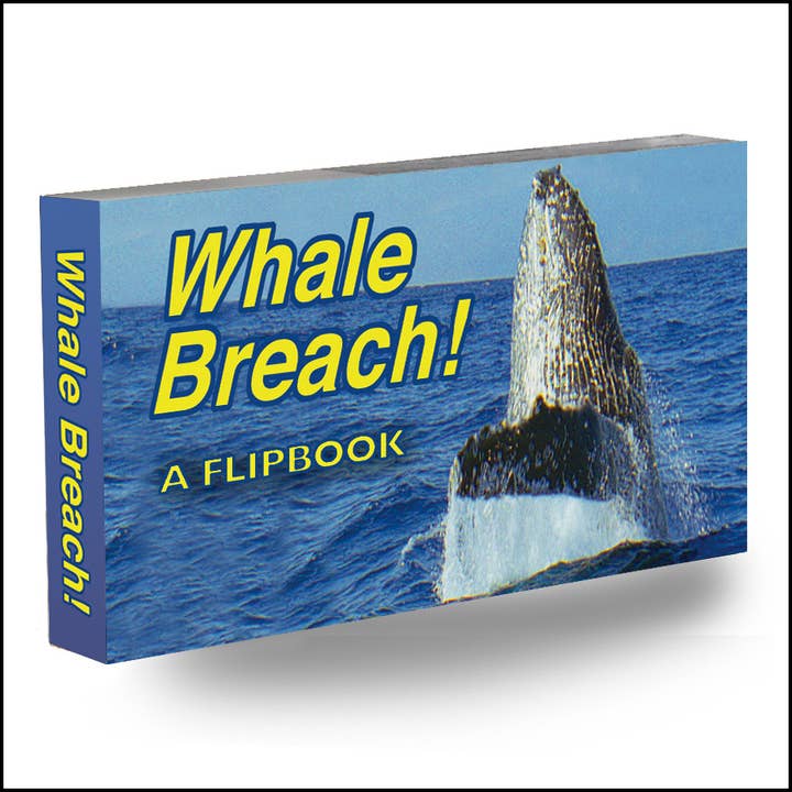 Whale Breach Movie Flipbook for wholesale by Fliptomania