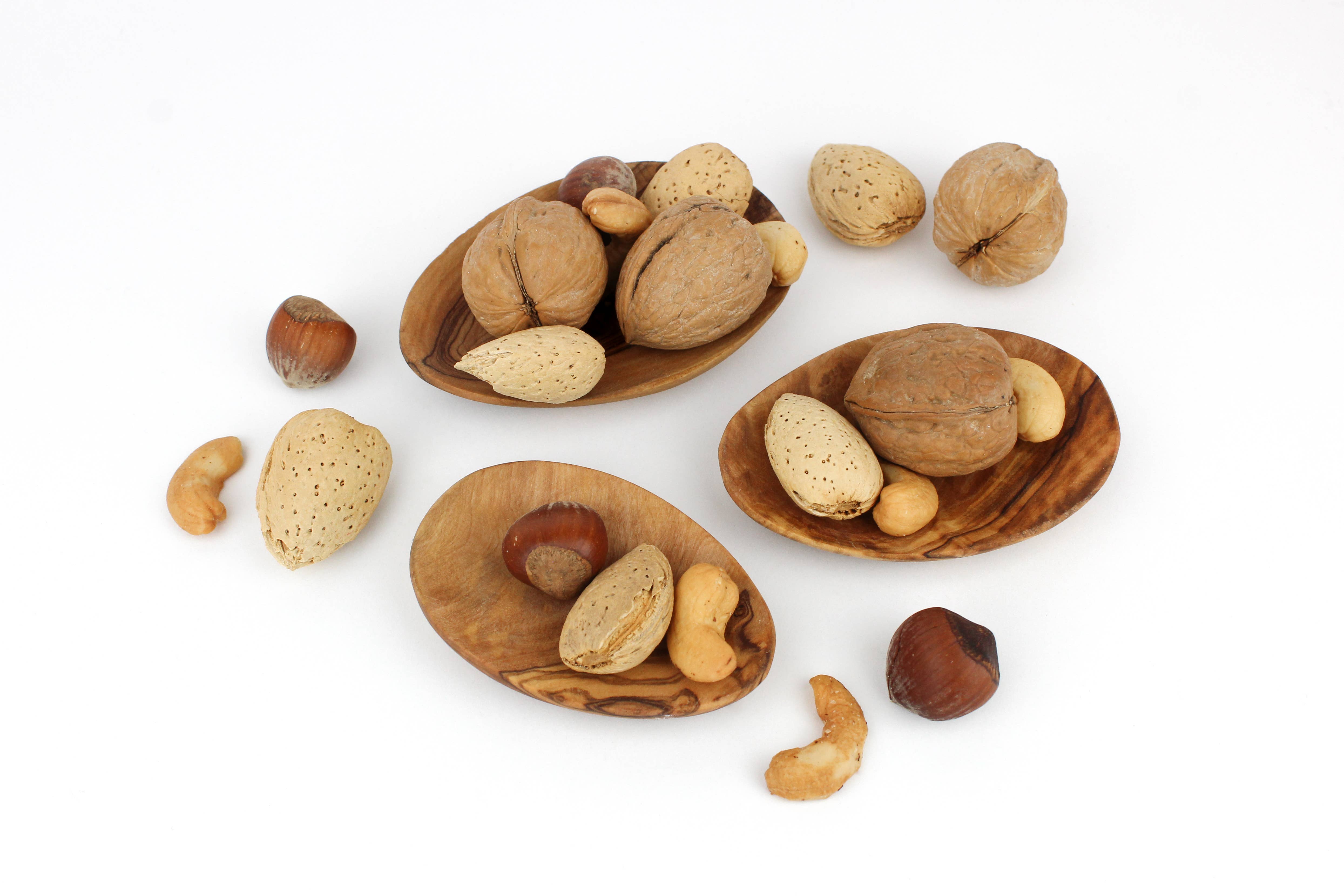 Natural OliveWood - Wholesale Condiment/Dip Bowl - Olive Wood Mini Dish Set3