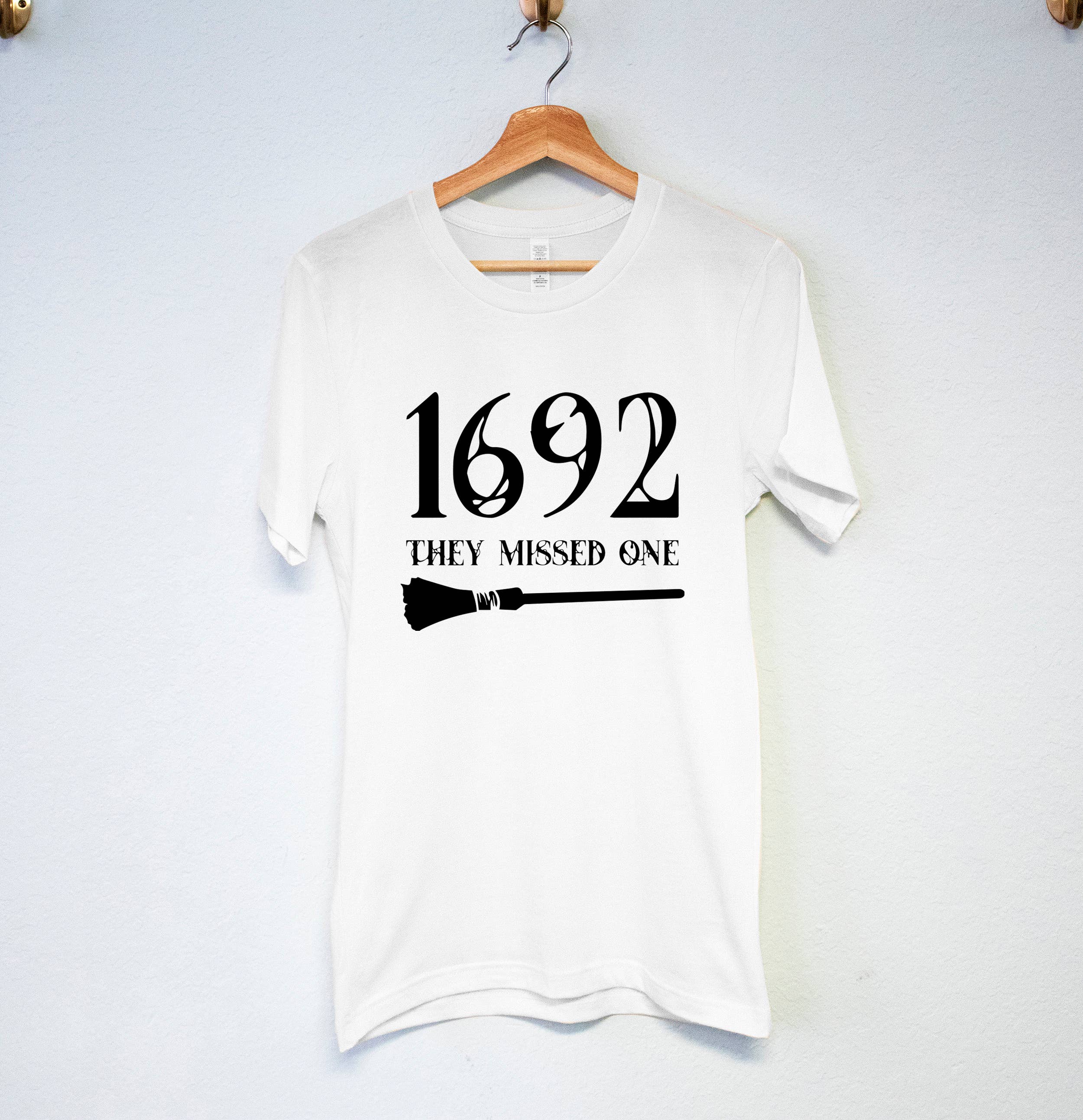 Nobullwoman Apparel - Wholesale Screen Printed T-Shirt - Women's - 1692 They Missed One Salem Witch Trial Halloween T-Shirt2