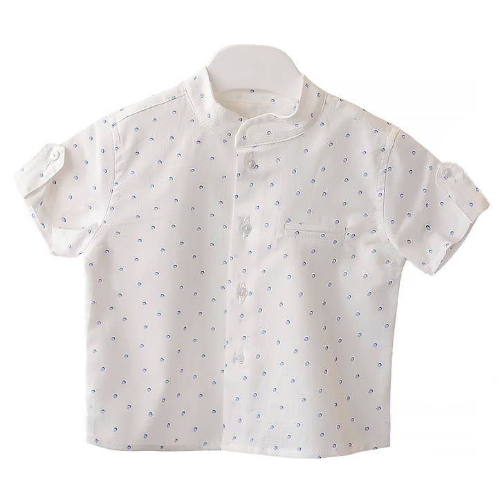 Verão Robert tunika med blå prikker for engroshandel hos Dot baby