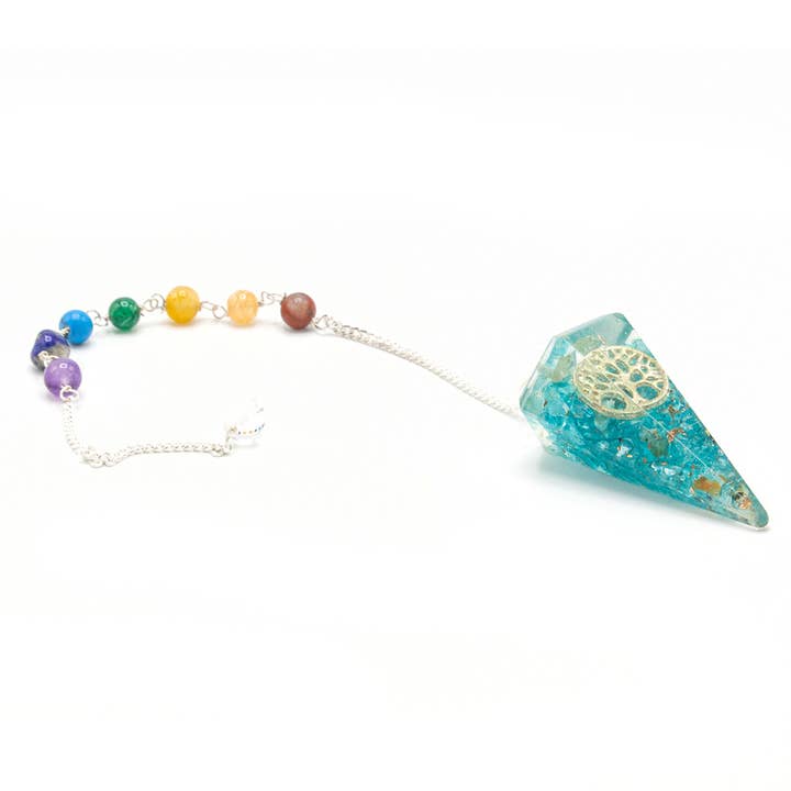 Ancient Wisdom - Wholesale Meditation Supplies - Orgonite Power Chakra Pendulum - Tree of Life