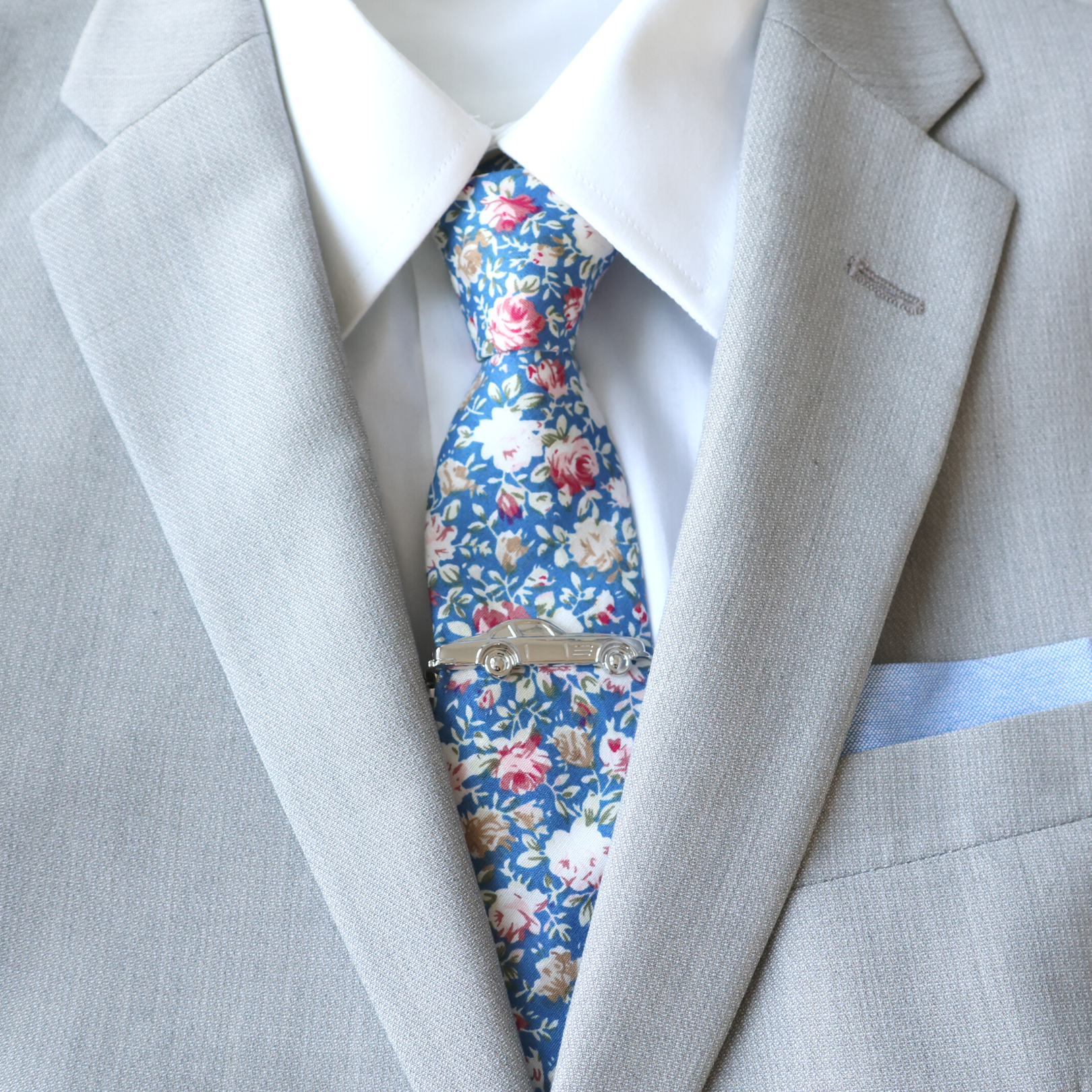 Tie Mood – wholesale Tie clip – Men’s – Car Silver Tie Clip5