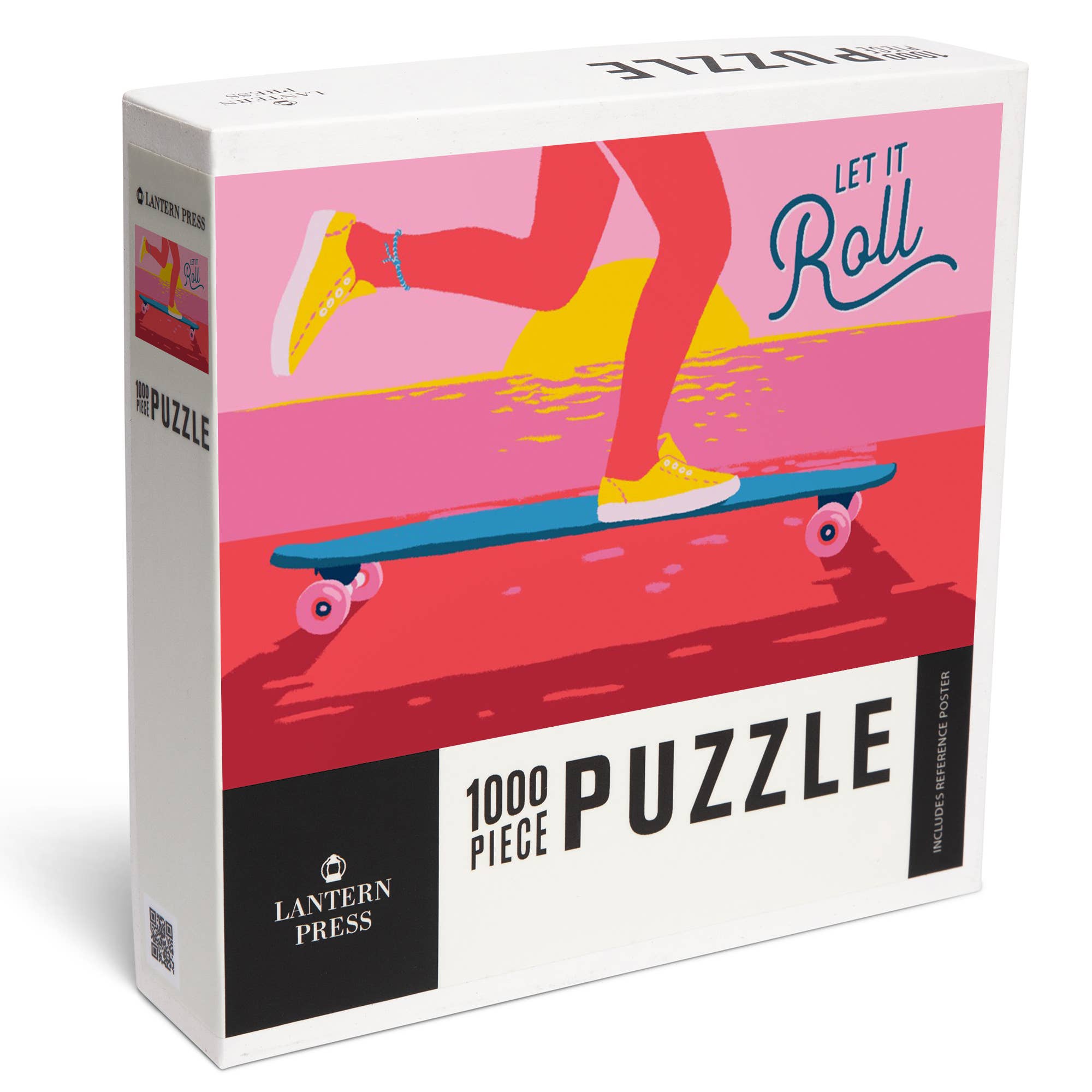 Lantern Press – wholesale Puzzle – Adult – 1000 PIECE PUZZLE Life's A Ride, Skateboarding, Let it Roll0