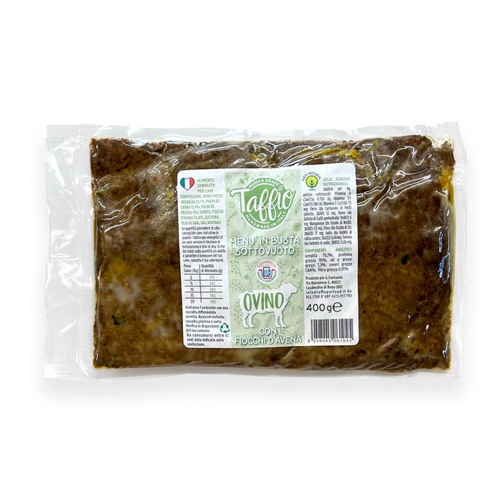 TAFFIO PET FOOD - Wholesale Pet Food - Dog - Vacuum-Packed Sheep 400g0