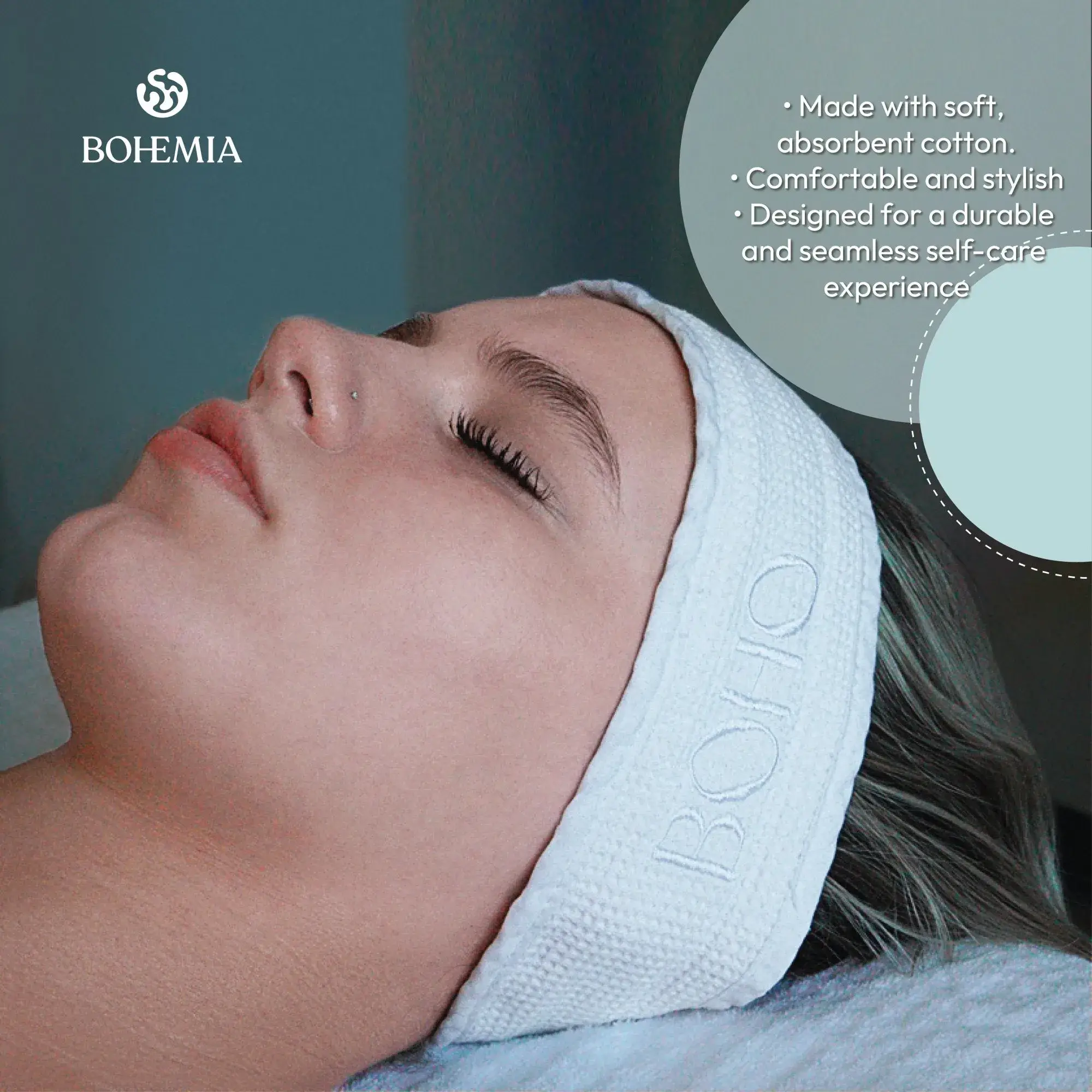 Bohemia Skin - Vente Bandeau – femme - Bandeaux BOHO pour soins du visage1