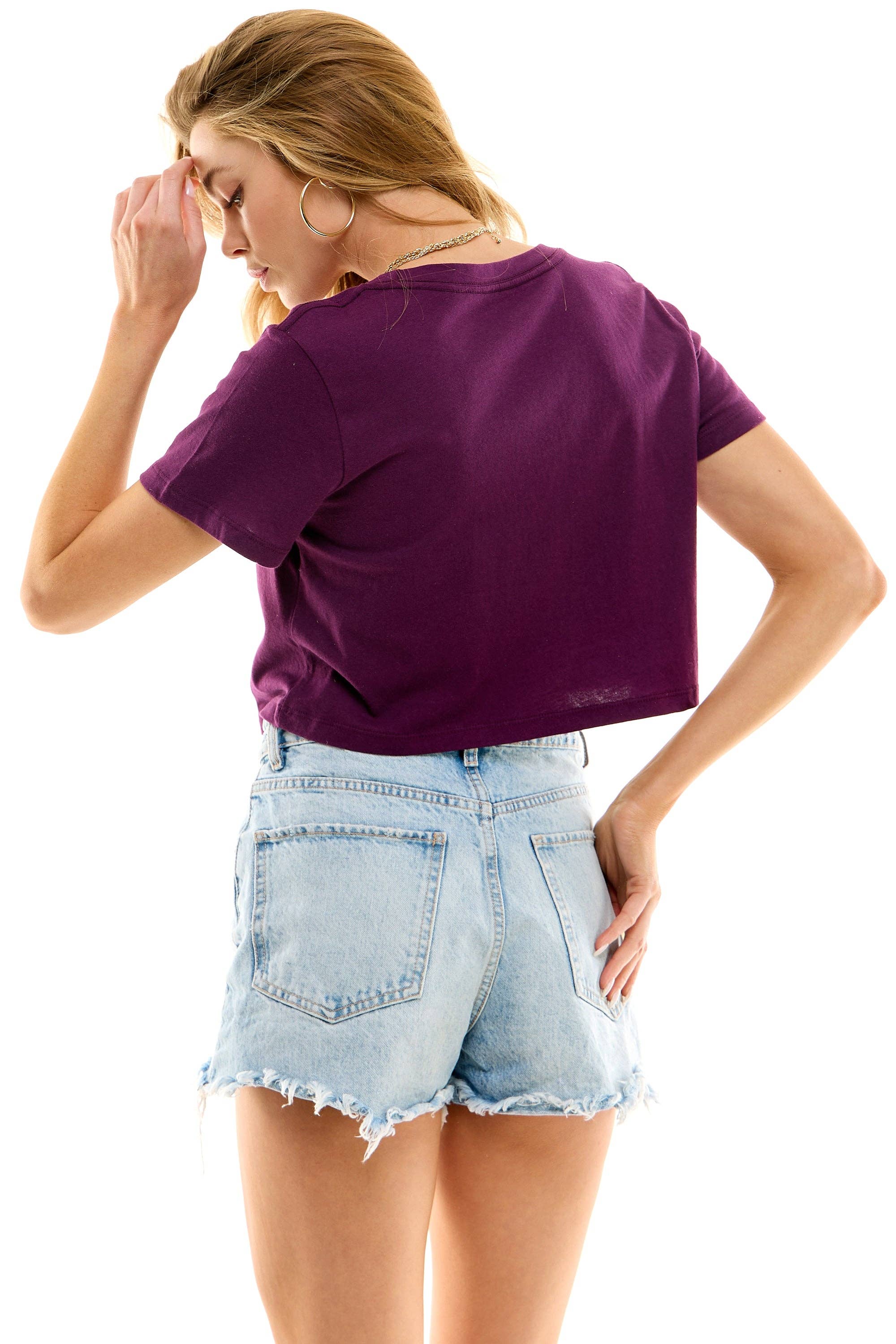 LOVING PEOPLE - Wholesale T-Shirt - Women's - Premium Cotton Crop Tees197