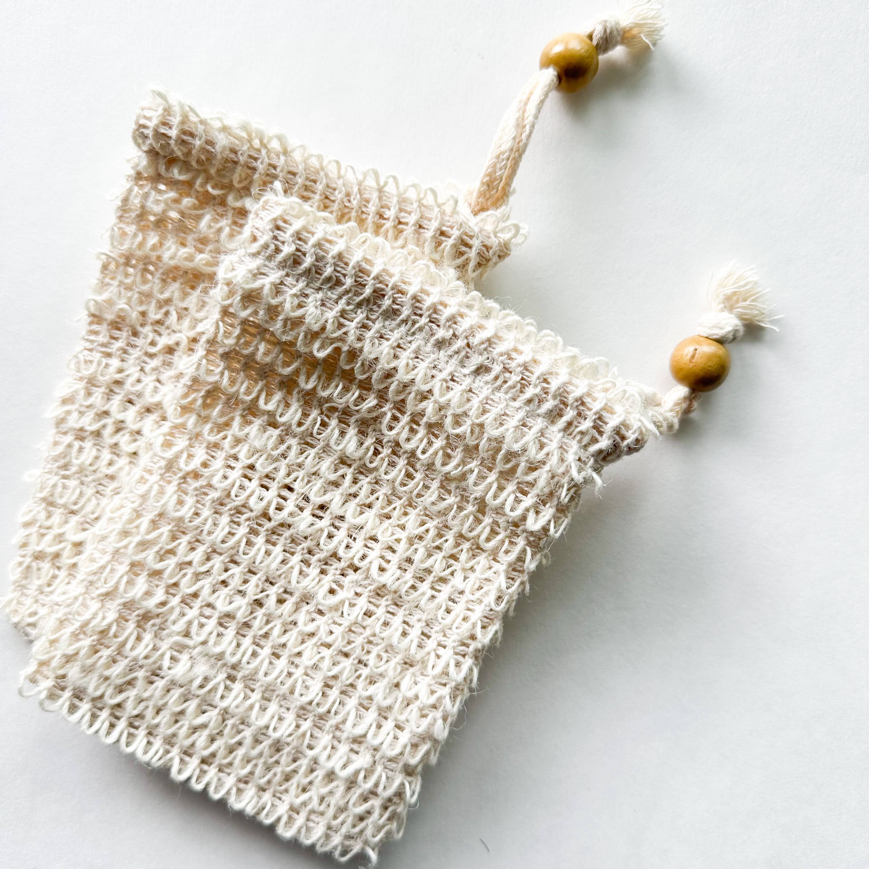 Smile Boutiques – Bolsa/saco de sabão por atacado – Sacos de Sabonete Artesanais de Sisal Natural Orgânico1