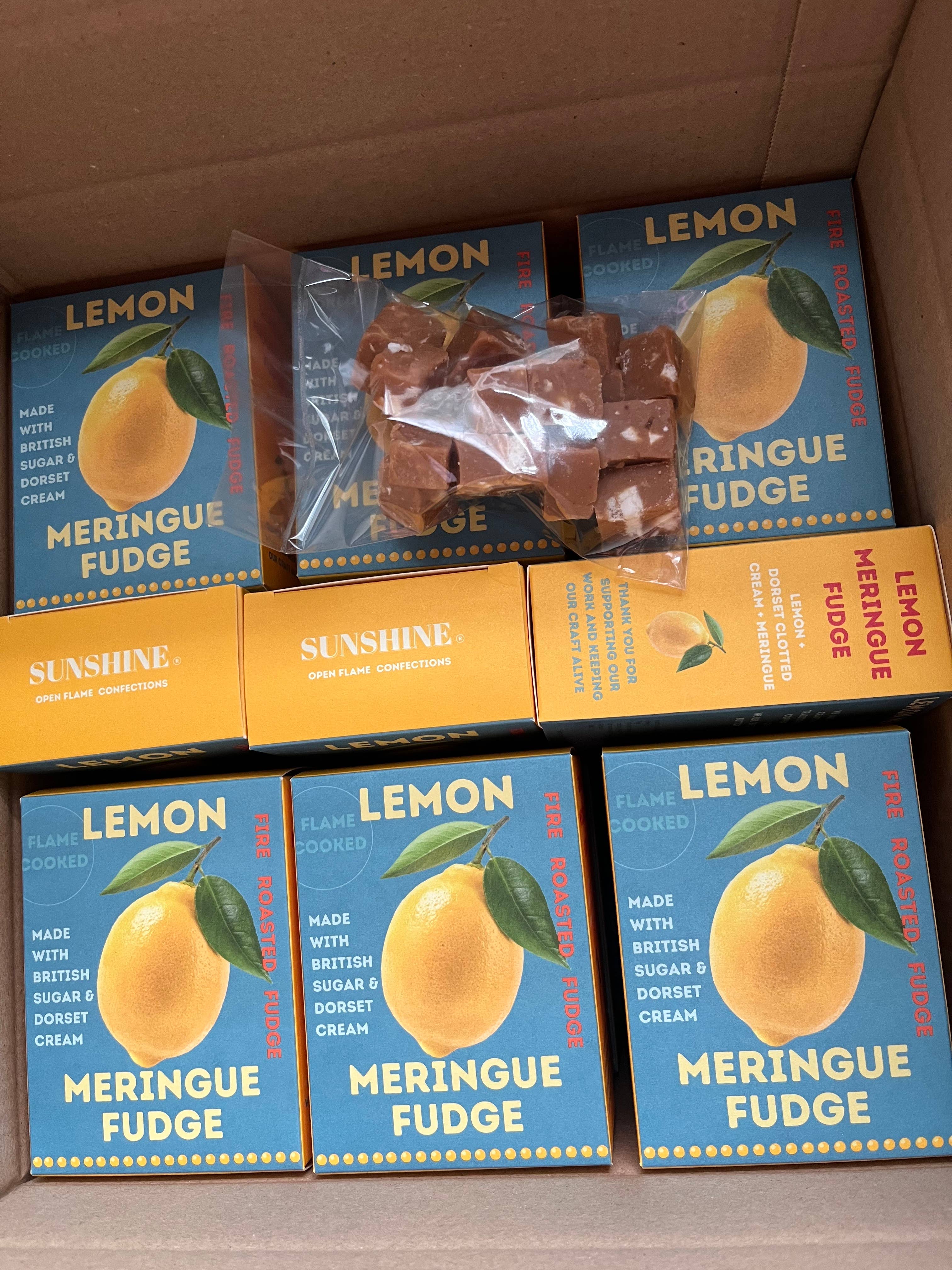 Dorset Chocolate – wholesale Fudge – Lemon Meringue Fire Roasted Artisan Fudge1