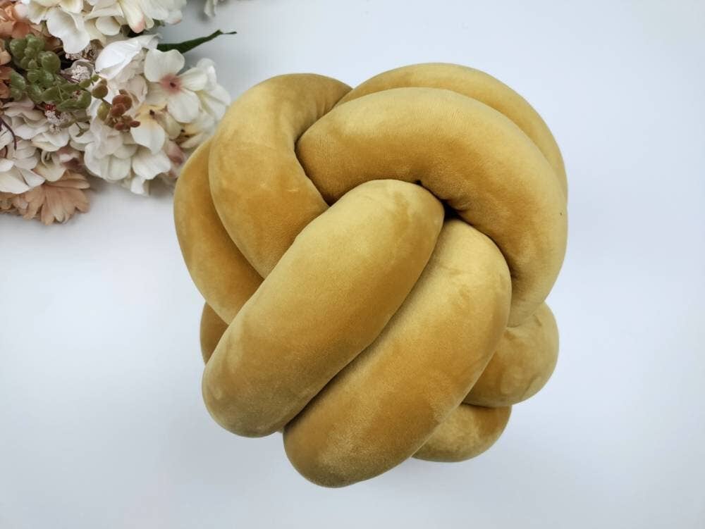 SUF Products LLC - Wholesale Throw/Decorative Pillow - Knot Pillow in Ball shape is 12 inches6