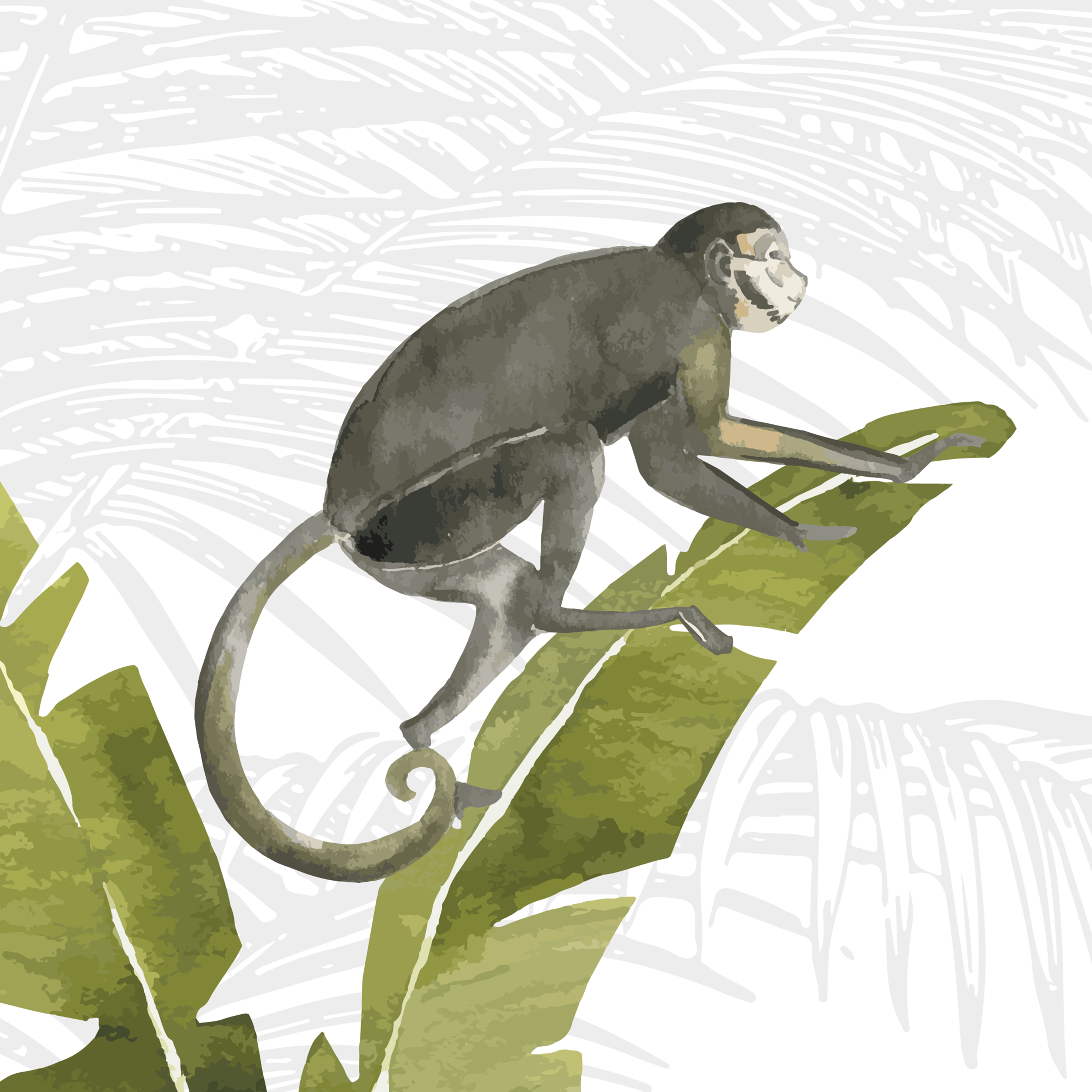 Walloha - Vendita all'ingrosso Carta da parati - Carta da parati Jungle - JUNGLE PLAYTIME - Sfondo per bambini10