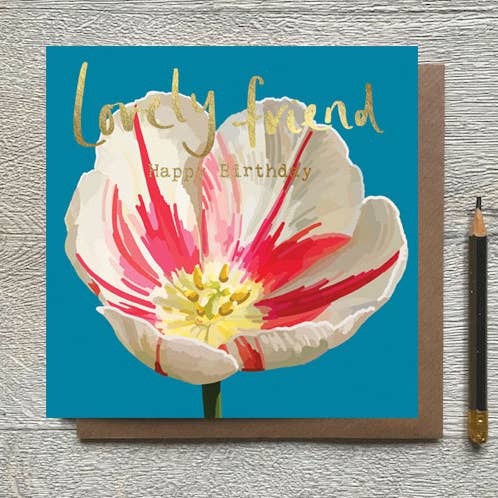 BG 03 - Underbar Vän Tulpan Gratulationskort för wholesale av Sarah Kelleher