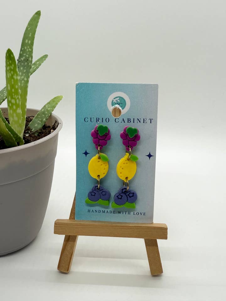 Frugt Dingle - Øreringe i Polymer Ler for engroshandel hos Curio Cab