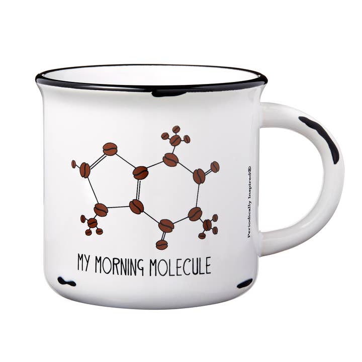 MIN MORGEN MOLEKYLE Enamelware Kaffekop for engroshandel hos Periodically Inspired