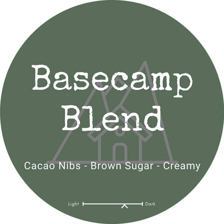 Basecamp Blend 12oz Whole Bean Coffee for wholesale by 6 Planes Coffee Roasters