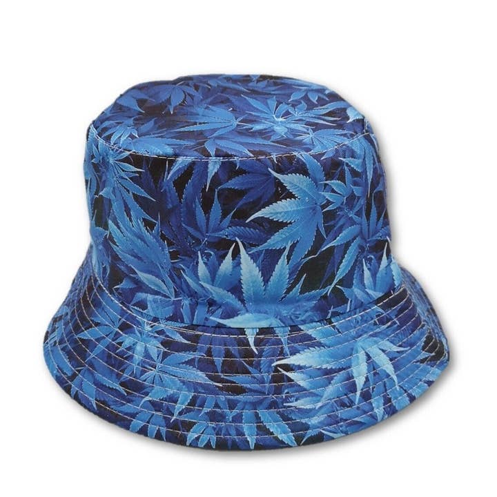 Stylex Party - Wholesale Bucket Hat - Unisex - Bucket Hat Weed Leaf Festivals Fancy Dress Costume