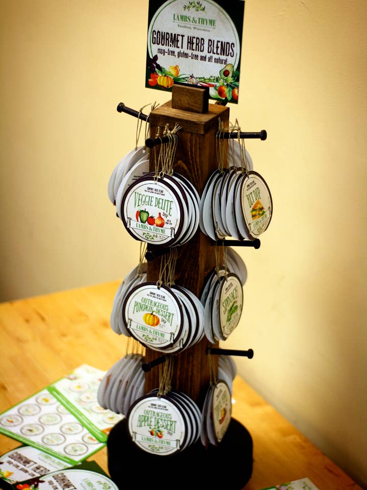 Dip Display for wholesale by Lambs & Thyme