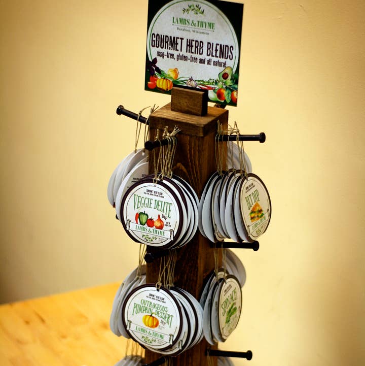 Lambs & Thyme - Wholesale Retailer Display - Accessories - Dip Dsply Discounted -Avail only orders of 144 dips (12 dz)0