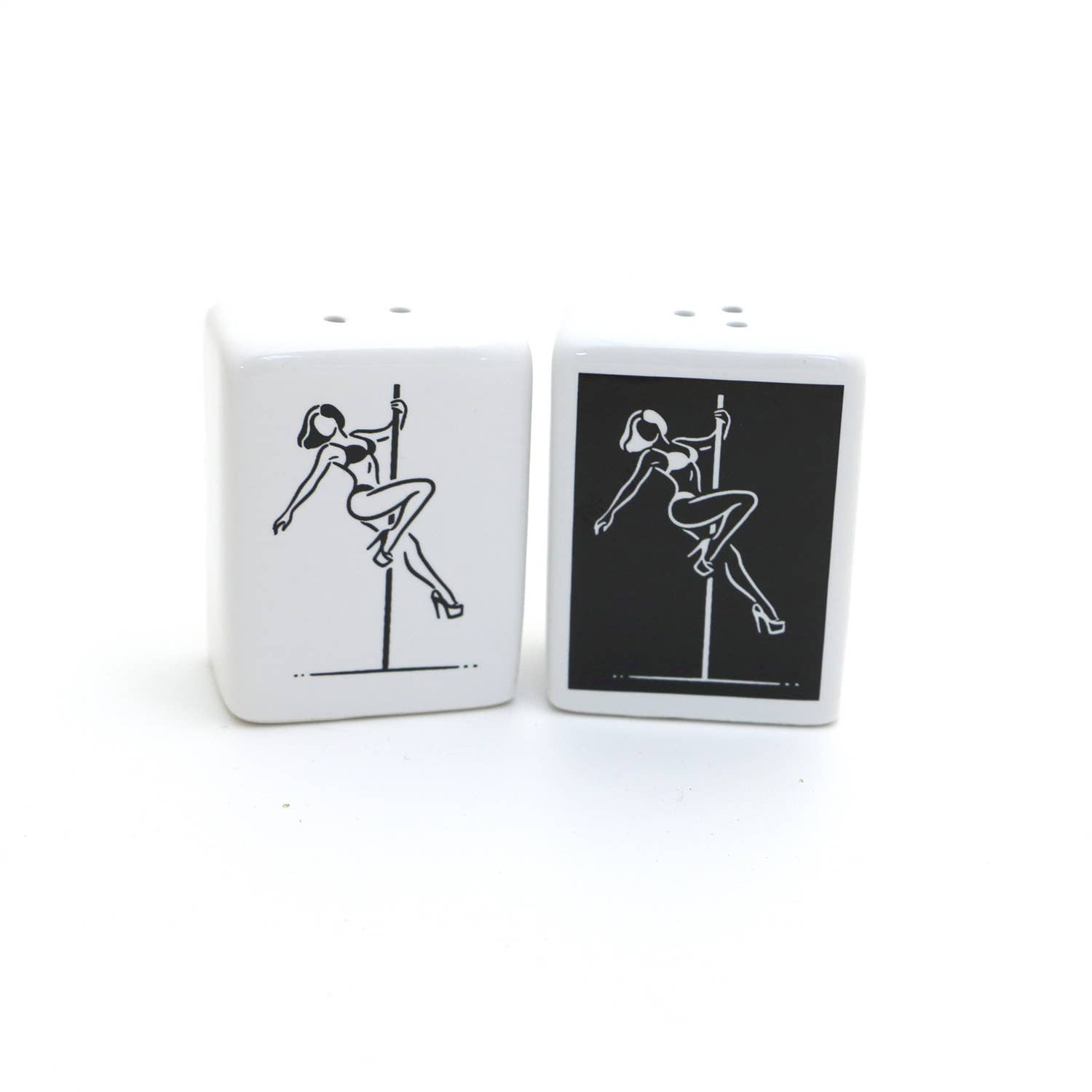 Lenny Mud - Wholesale Salt & Pepper Shaker Set - Stripper Salt and Pepper Shaker Set, Funny pole dancing5