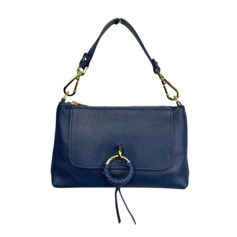 Chenson & Gorett - Wholesale Top Handle Bag - Women's - Leather Handbag with Shoulder Strap and Decorative Front1