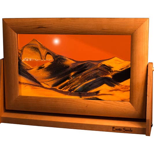 Exotic Sands, Inc. - Wholesale Decorative Tabletop Object - Cherry Wood (Fall Decor) Moving Sand Art Pictures18
